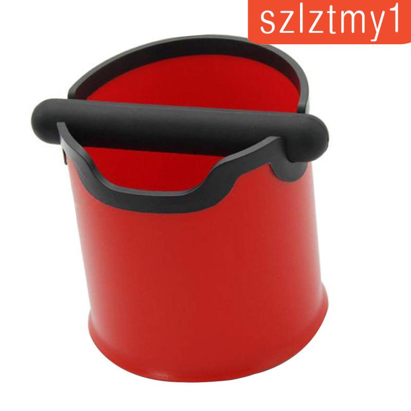 [Thunder]  Coffee Grounds Knock Out Box Coffee Waste Bin Box Detachable Knock Bar Red