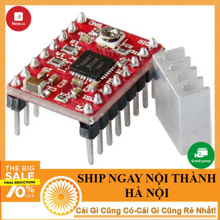 Module Điều Khiển Động Cơ A4988 Step Driver (Kèm Tản Nhiệt) - NTHN