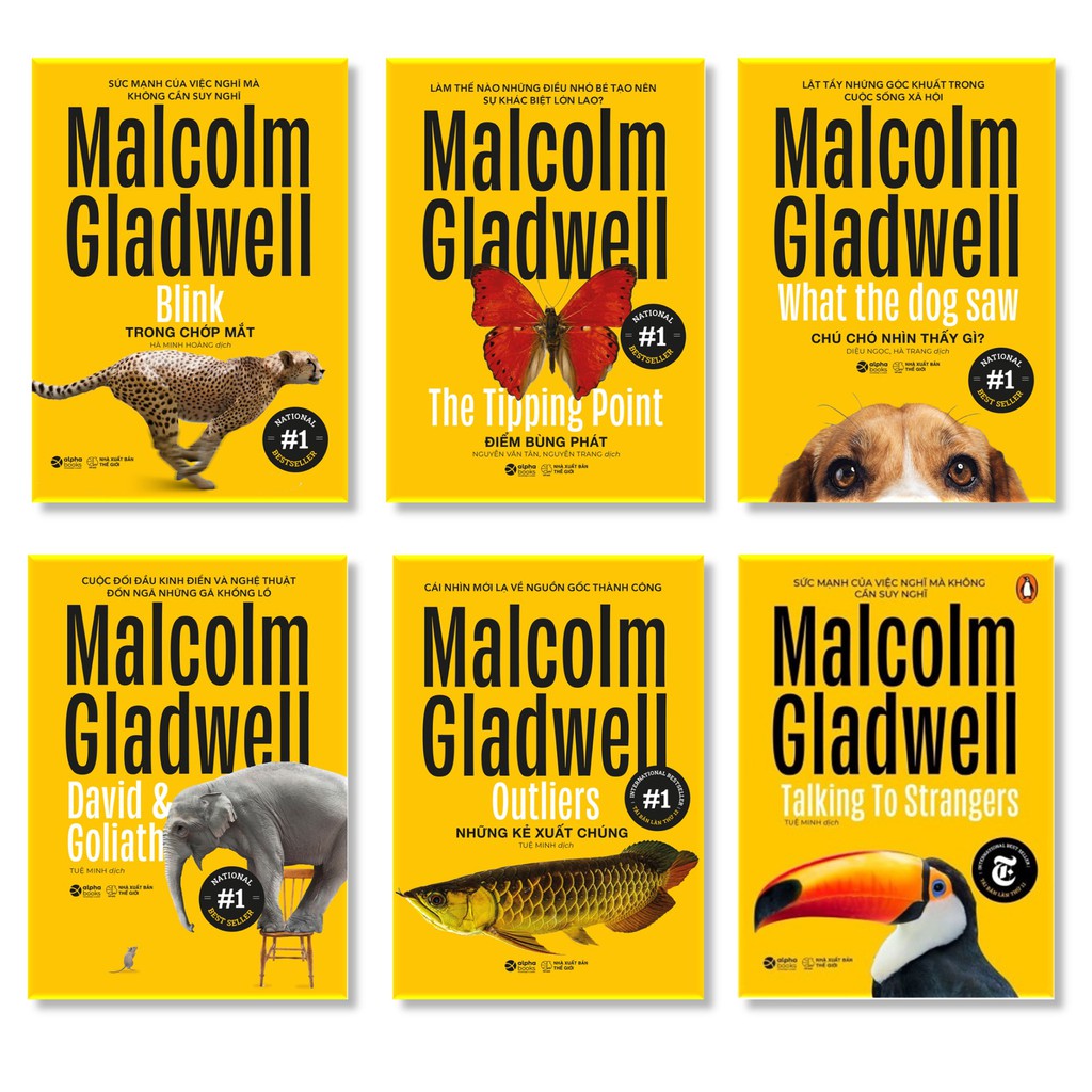 Sách - Combo 6 cuốn Sách Malcolm Gladwell [AlphaBooks]