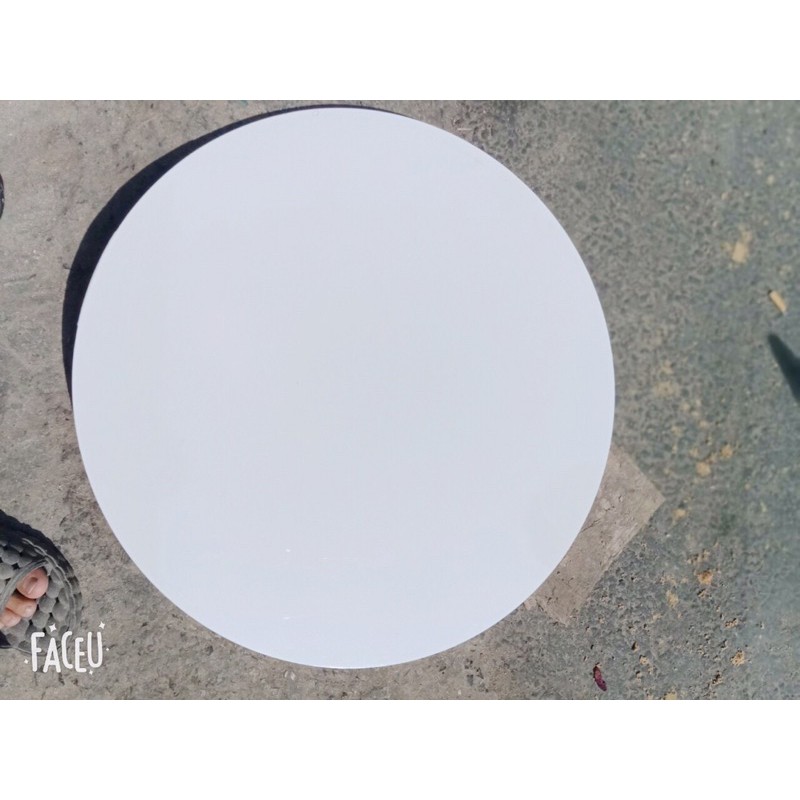 Mặt Bàn Tròn Gỗ MDF màu trắng (dk60cm) | BigBuy360 - bigbuy360.vn