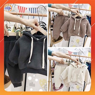 Bộ Dài Tay Cho Bé trai Bé Gái Xuất Hàn, Bộ Nỉ Cho Bé Trai Bé Gái Hàn Quốc Size 6-22Kg Chất Nỉ Bông BiBo Store