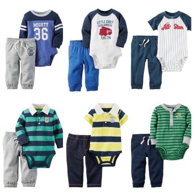 Set body cộc tay Carter's bé trai