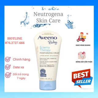 Kem Bôi Da Aveeno Baby Eczema Therapy Moisturizing Cream (141g)
