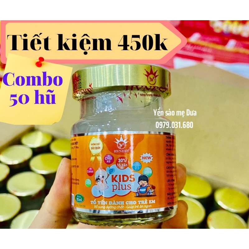 Combo 50 hũ Yến sào Khánh Hòa cao cấp cho bé ăn ngon Kids Plus