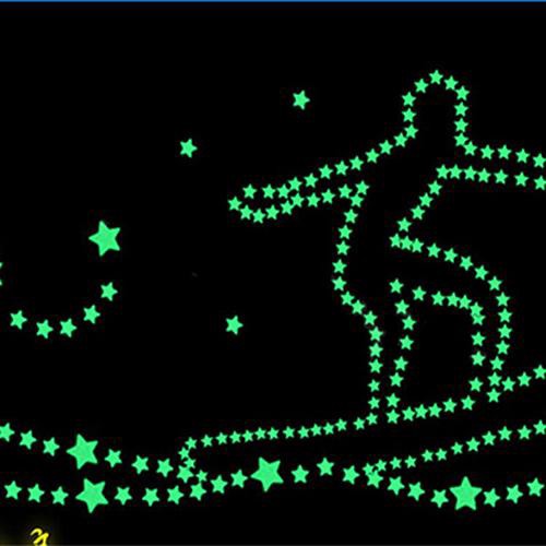 Bộ 200 ngôi sao dạ quang dán tường phát sáng trong đêm tối