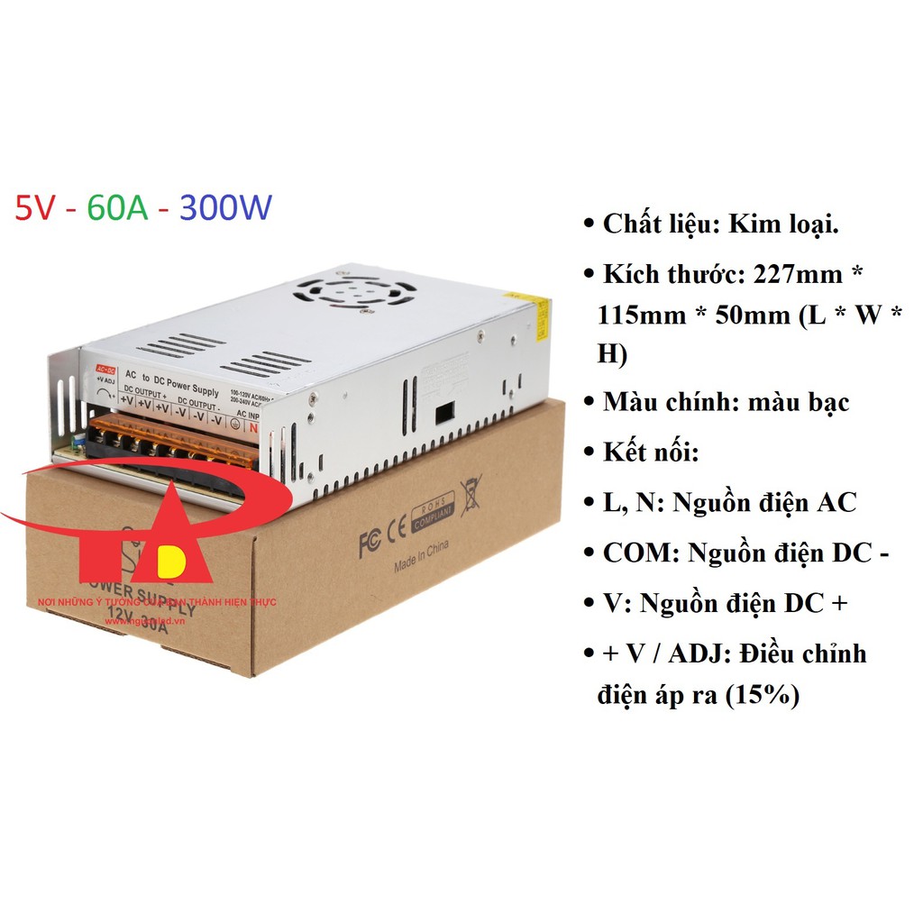 NGUỒN TỔ ONG 5V - 30A/40A/60A (150W/200W/300W) NÊN MUA LOẠI TỐT,GIÁ RẺ CHẤT LƯỢNG ĐỦ AMPE.MUA TẠI SHOPNGUONLED.