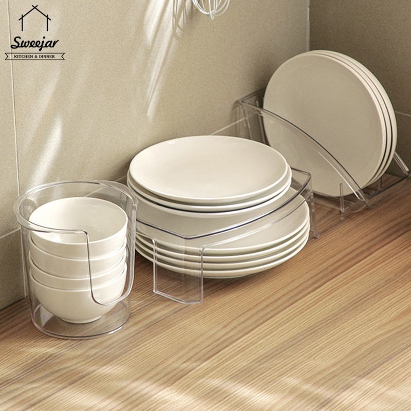 Kệ đứng SWEEJAR đựng bát/đĩa/nắp sắp xếp gọn gàng tiết kiệm không gian cho nhà bếp tiện dụng