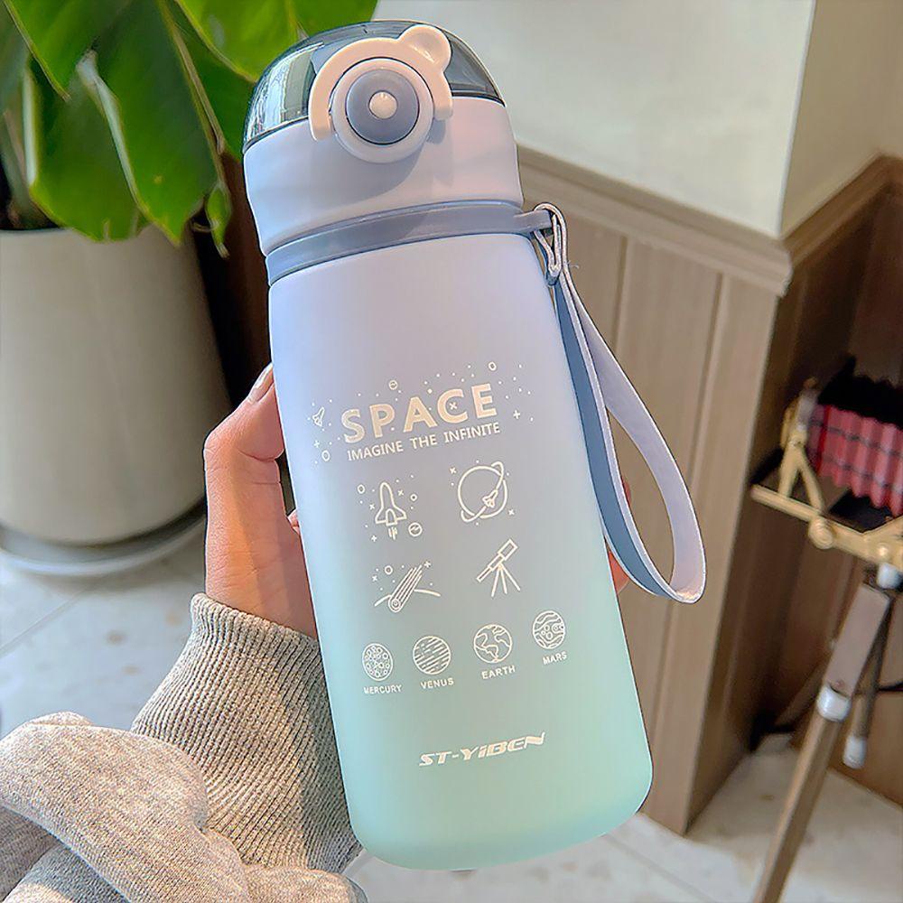 Bình Nước Du Lịch Màu Gradient Có Thang Đo Tiện Lợi