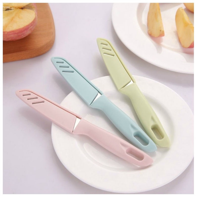 Dao gọt hoa quả có nắp an toàn, dao gọt trái cây chất liệu thép không gỉ HQ1, HQ2, HQ3