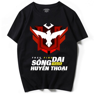 Áo thun đen Free Fire rank huyền thoại dễ phối đồ phiên bản Premium chống nhăn