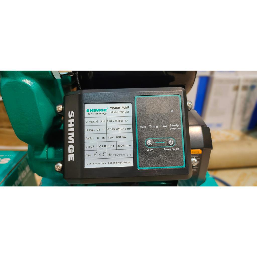 Máy bơm tăng áp điện tử Shimge PW 125F