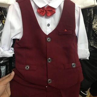 Bộ vest 4 chi tiết cho bé trai