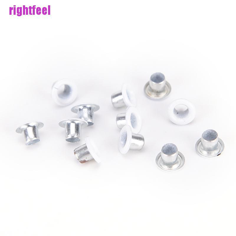 Rightfeel 100pcs 3mm Scrapbook Eyelet Random Mixed Color Metal eyelets For DIY clothes New