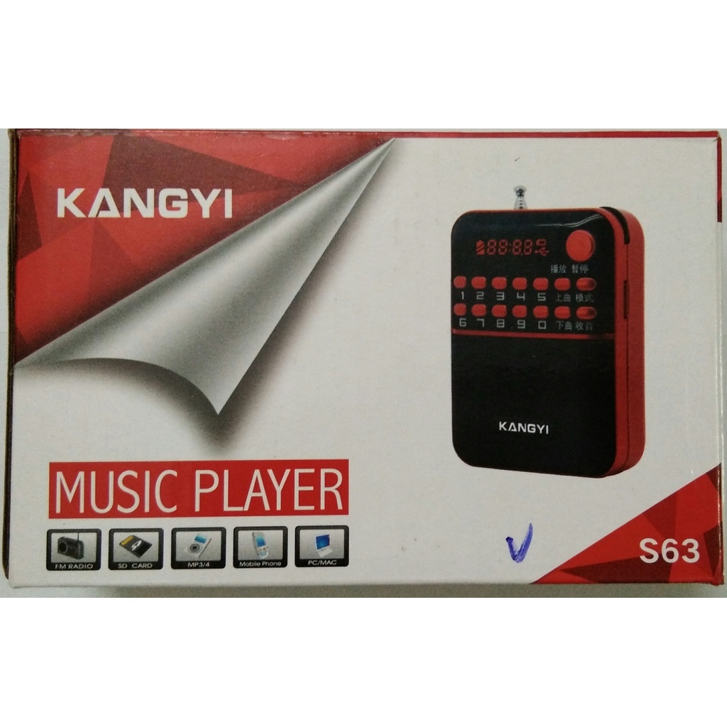 Đài FM, Nghe Nhạc MP3, Niệm Phật USB, Thẻ Nhớ KangYi S63