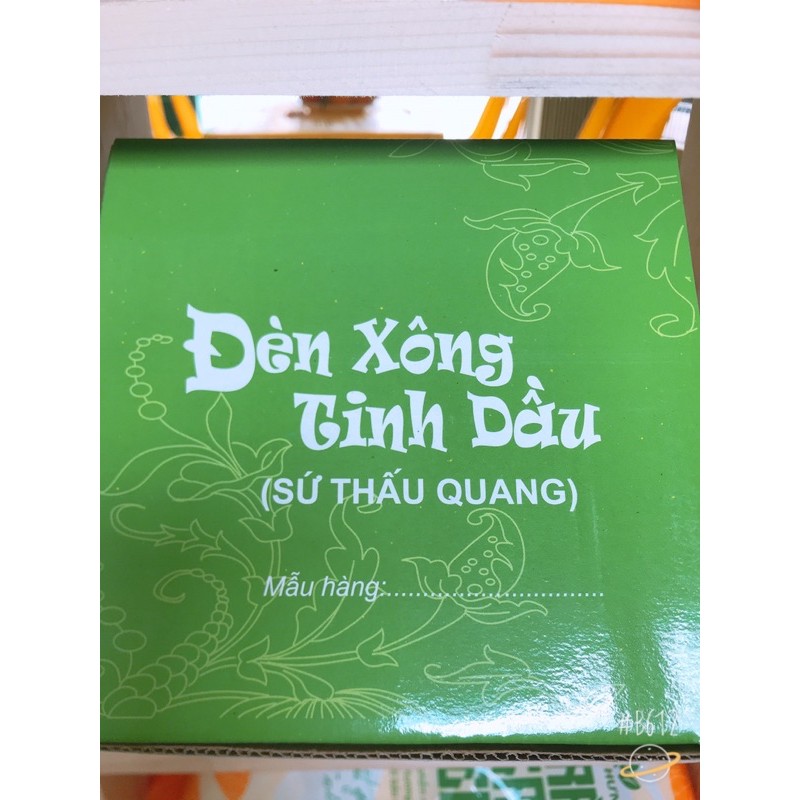 Đèn Xông Tinh Dầu sứ thấu quang.