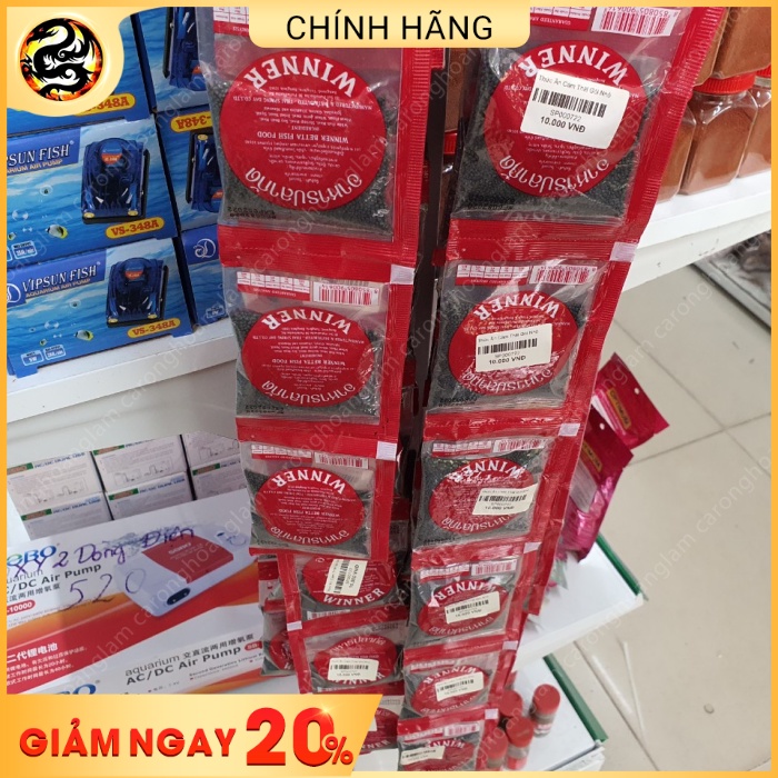 Cám thức ăn cho cá betta cá chọi Winner (lăng quăng sấy khô) gói 20gr | Hoàng Lam Arowana