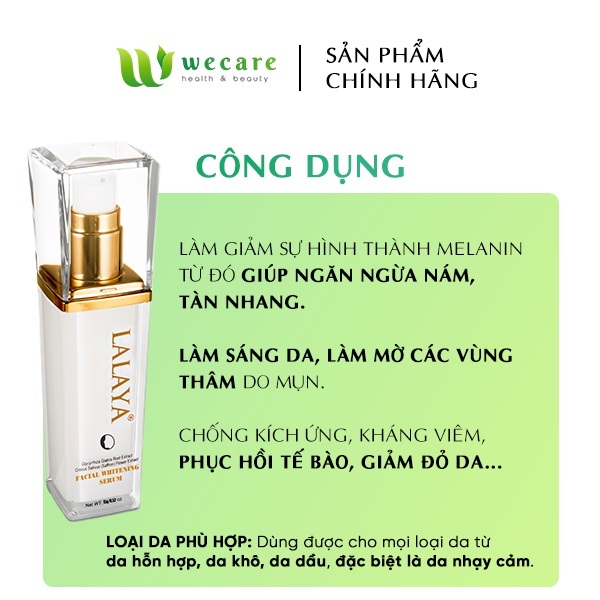 Tinh Chất Dưỡng Trắng Da LALAYA 15g