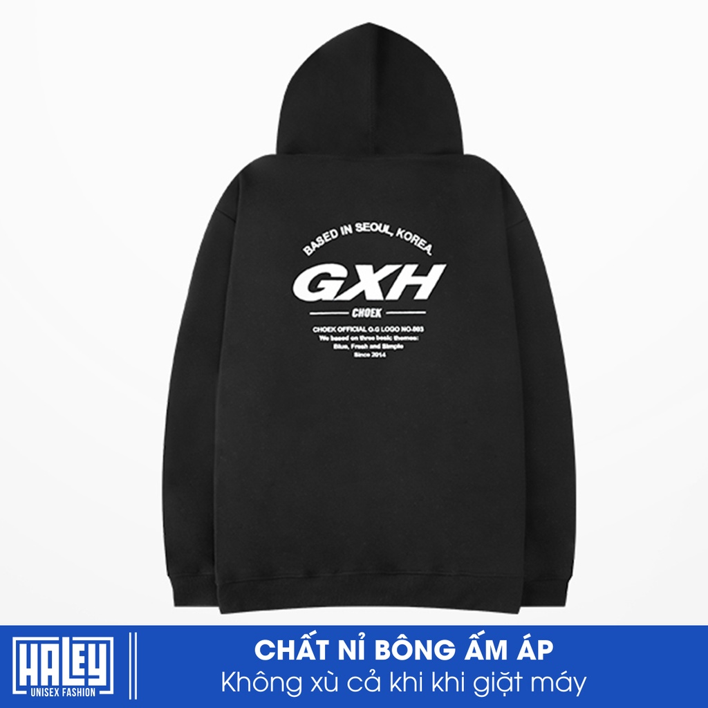 Áo Hoodie Nam Nữ Unisex Nỉ Bông Hàn Quốc mã GHX HD211 Chất nỉ đẹp dày - Quà tặng ngẫu nhiên