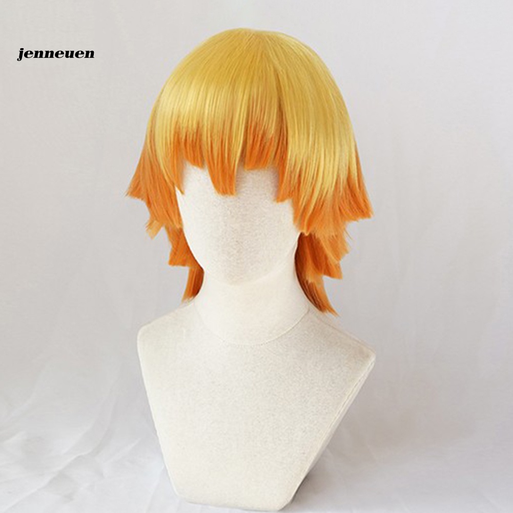 Tóc giả ngắn màu vàng chịu nhiệt hóa trang nhân vật anime