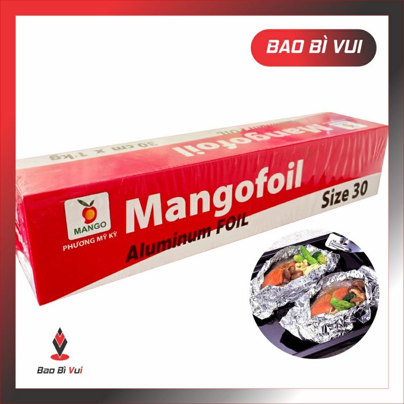 Giấy bạc Mango 1kg ( lõi + hộp+ giấy bạc)mangofoil