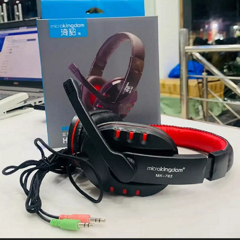 Tai nghe chuyên game Microkingdom MK 782- Có mic, Thiết kế siêu đẹp