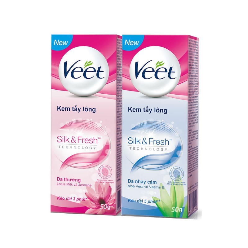 Kem tẩy lông VEET 50gr - Tẩy Lông Siêu Sạch An toàn cho da nhạy cảm