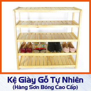 Kệ Giày Gỗ 4 Tầng - Kệ Để Giày Dép (Loại sơn bóng cao cấp)