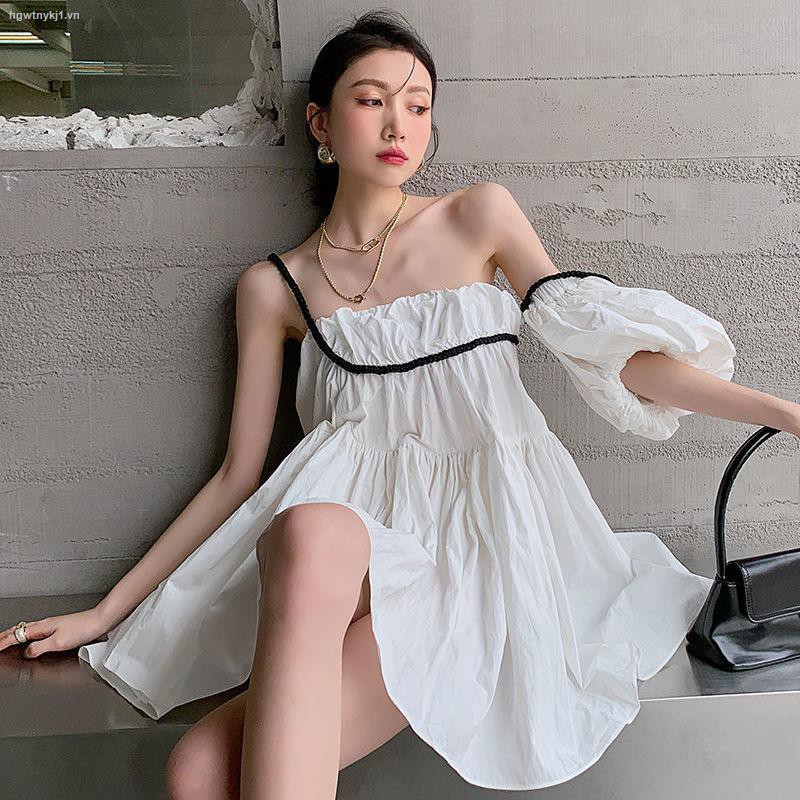 Đầm Dây Nữ Form Rộng Phong Cách Hàn Quốc 2021 | BigBuy360 - bigbuy360.vn