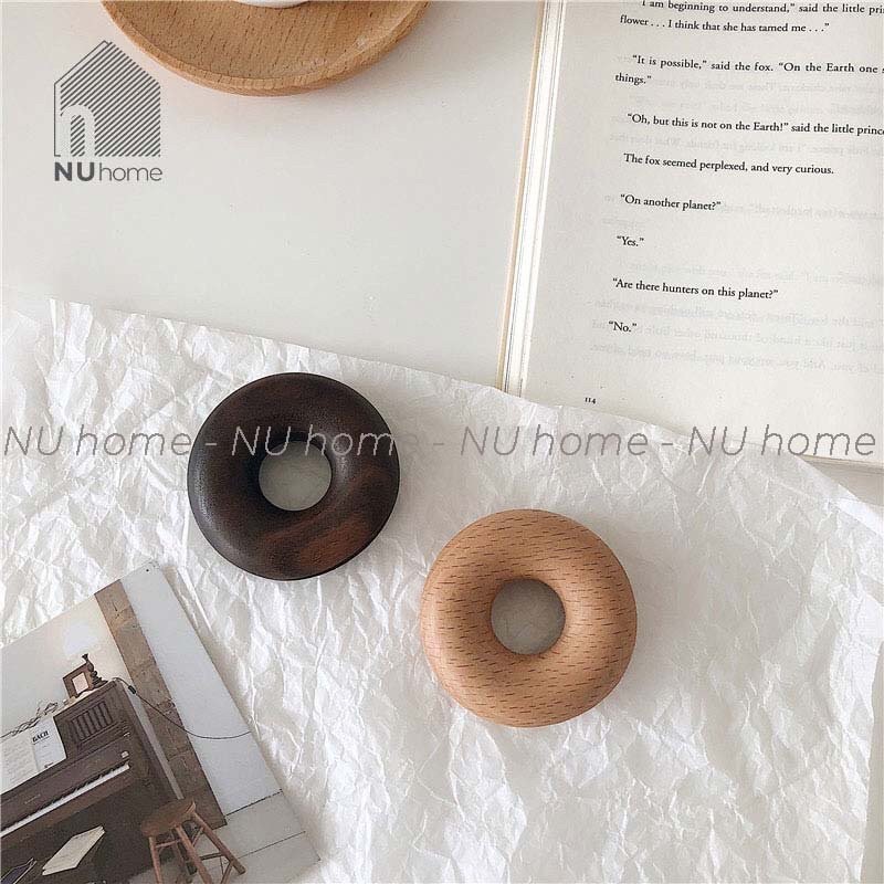 nuhome.vn | Kẹp túi gỗ hình Donut thiết kế theo phong cách Nhật Bản