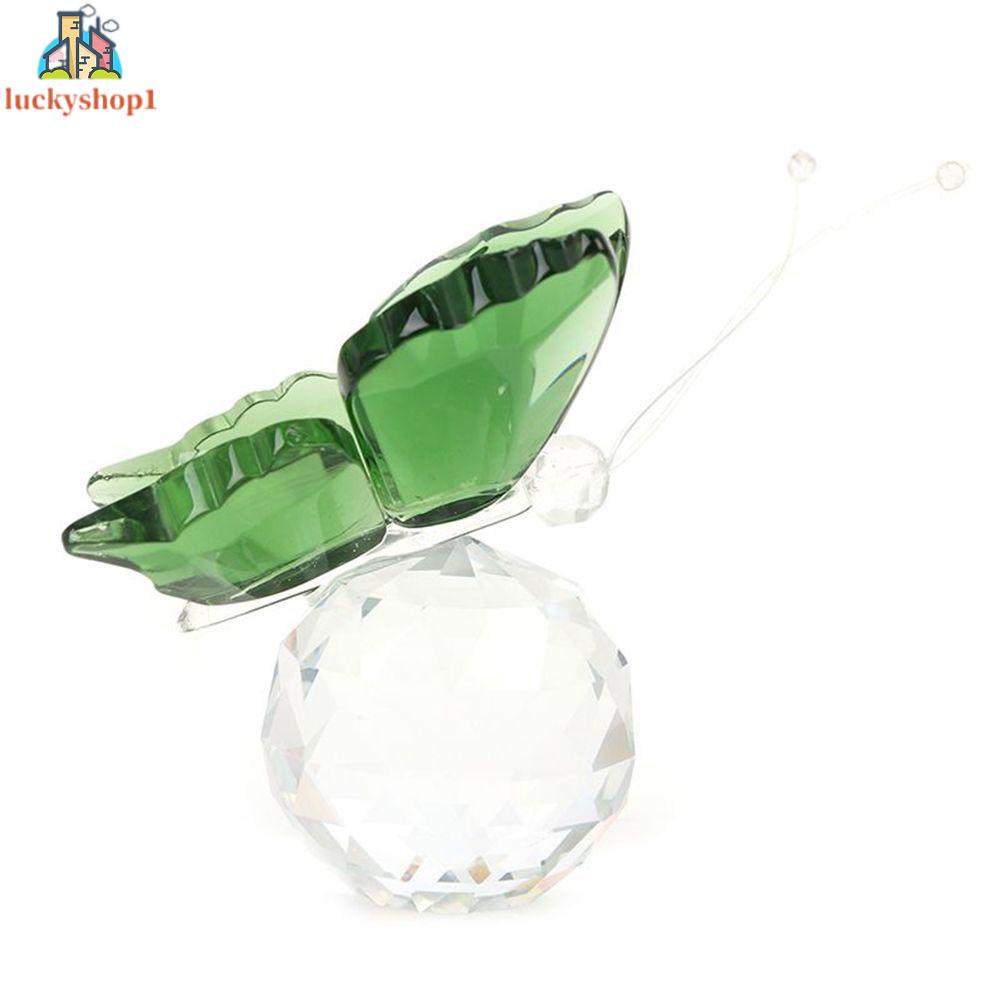 Quả Cầu Pha Lê Để Bàn Trang Trí Hình Bướm