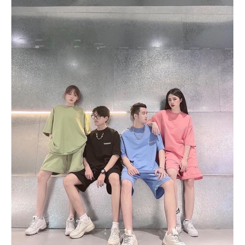 [RẺ VÔ ĐỊCH] Sét Bộ Thụng Trơn Chữ Ngực Unisex Nam Nữ Nhiều Màu Siêu Hot | BigBuy360 - bigbuy360.vn