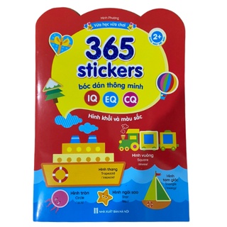Sách-Combo 365 Stickers Bóc Dán Thông Minh( Dành Cho trẻ Từ 2-6 Tuổi)- Giúp Bé Phát Triển IQ, EQ, CQ (Bộ 6 Cuốn)