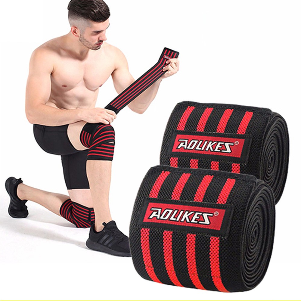 Băng quấn gối Tập Gym, Bảo vệ đầu gối, Băng gối tập Gym, Gánh tạ, Squat, Deadlift