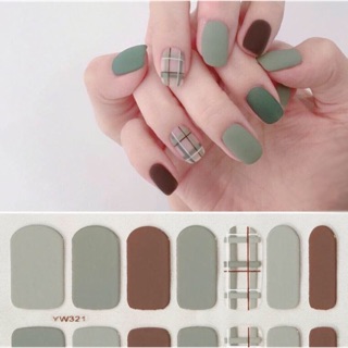 Miếng dán monga tay nail wraps 14 miếng nhỏ