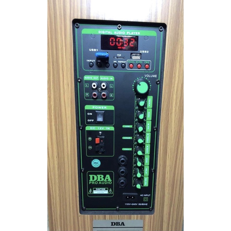 Loa Kéo DBA CA10 Bass 25 Bluetooth 4.0, kèm 2 mic Wireless, có khiển từ xa