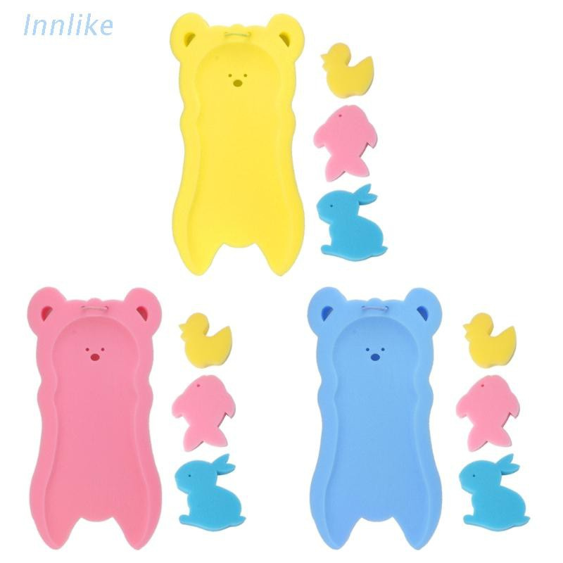 INN Newborn Anti-slip Sponge Pad Baby Bath Tub Bathing Pad Infant Shower Baby Care