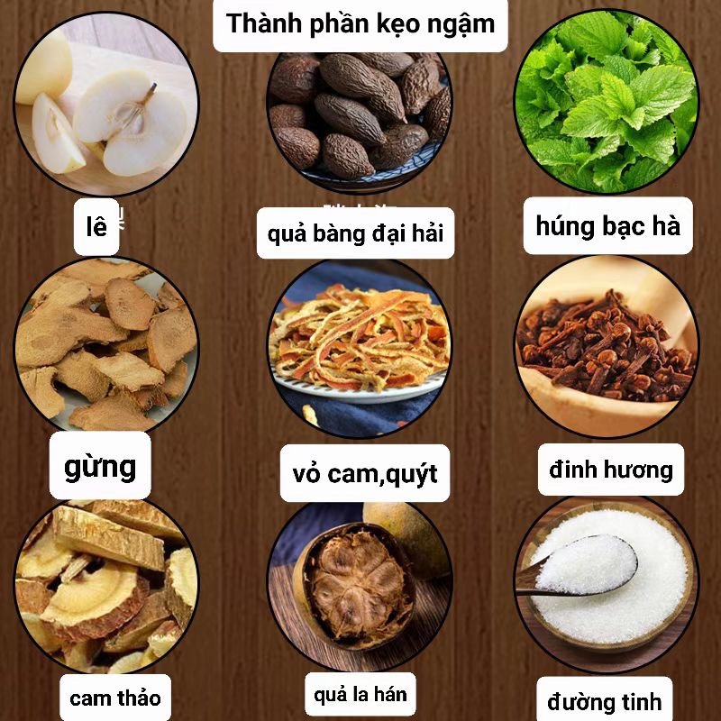 Kẹo ngậm ho vị quả lê