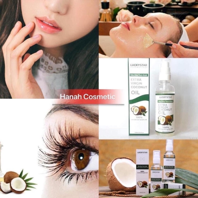 DẦU DỪA EXTRA VIRGIN COCONUT OIL LUCKYSTAR 100ML