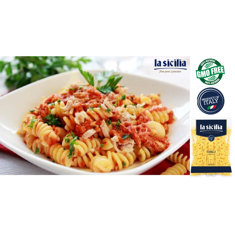 Nui xoắn Fusilli Pasta La Sicilia gói 500gr [Date 2024]