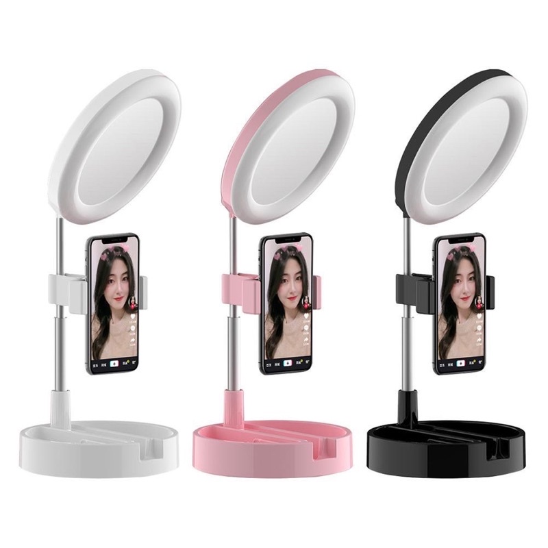 Đèn livestream , quay phim, chụp hình cận mặt để bàn