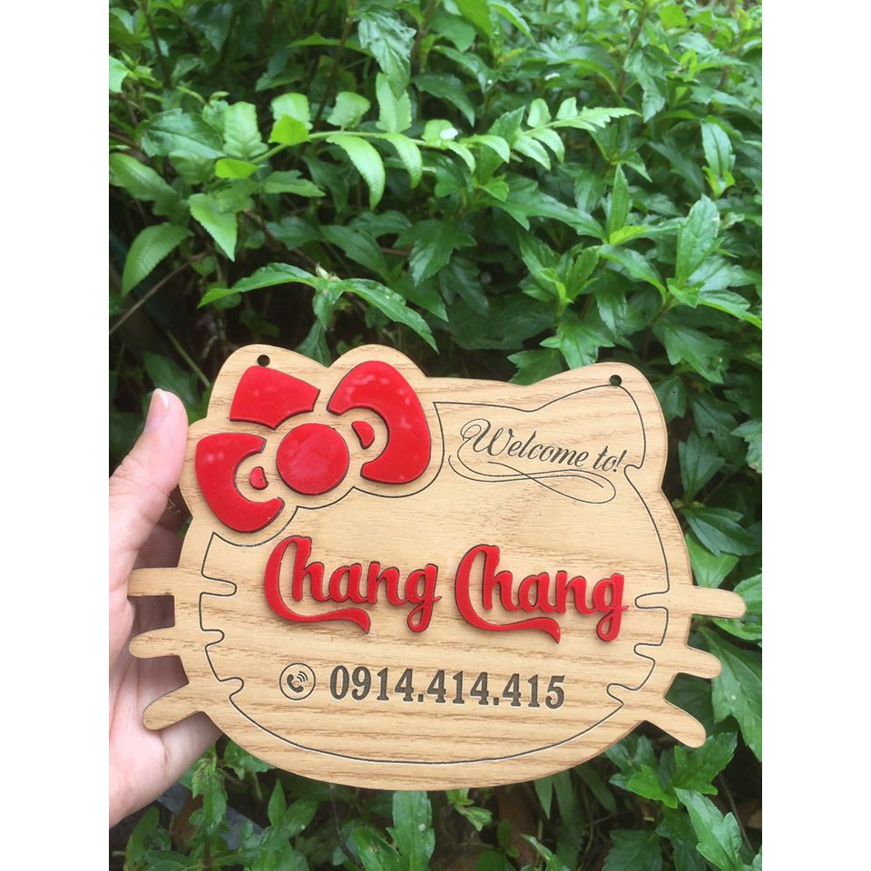 Bảng hiệu gỗ treo Shop - Free thiết kế theo yêu cầu