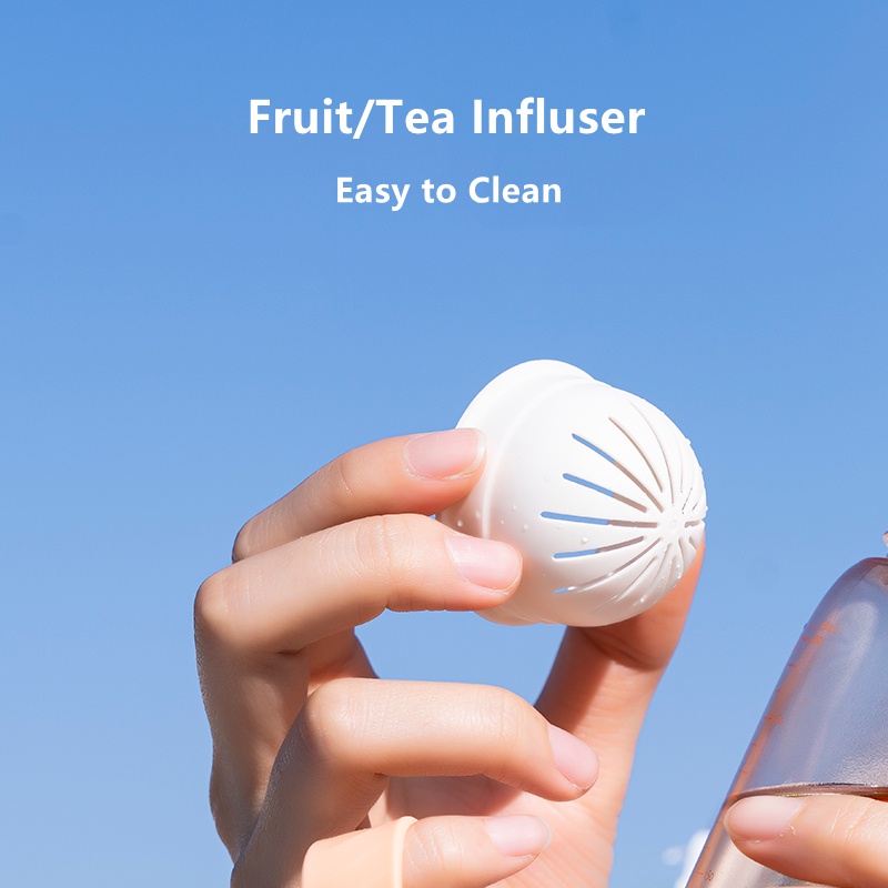 Bình đựng nước trái cây Diller D45 (350ml) không chứa BPA có nắp đậy chống tràn