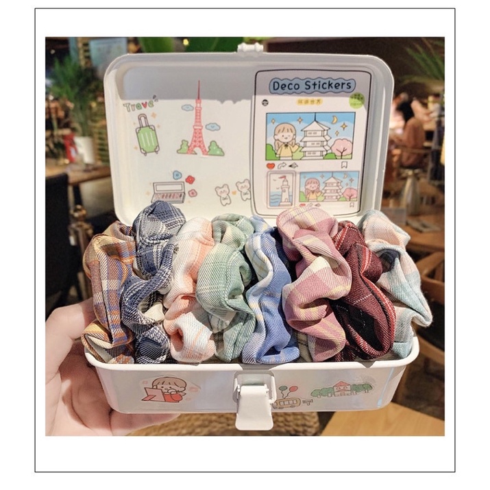 Dây buộc tóc, cột tóc srunchies nhiều mẫu dễ thương giao mẫu ngẫu nhiên