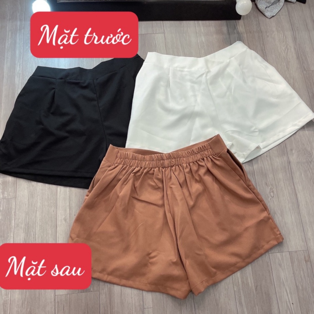 Quần đùi bigsize lưng chéo, Quần short bigsize nữ lưng cao vải tuyết mưa QDLC