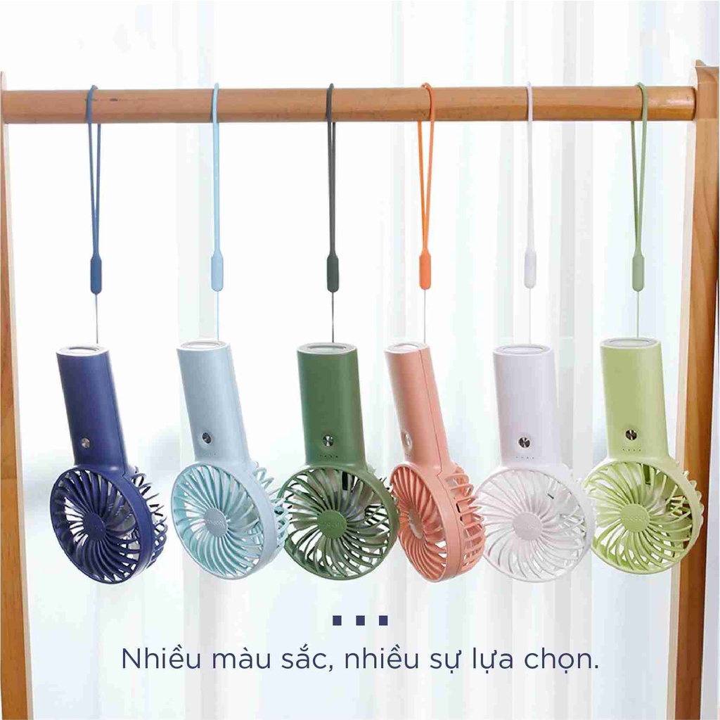 Rare department store Quạt sạc tích điện mini cầm tay có thể đặt bàn  Yoobao F3 3000 mAh có thể chạy 15 giờ liên tục