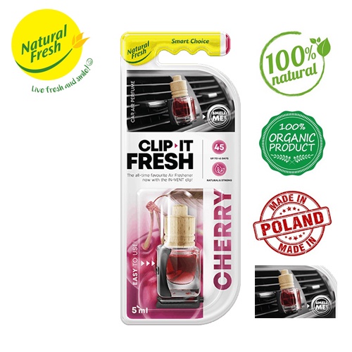 Tinh Dầu Gắn Xe Hơi Natural Fresh - Clip It Fresh 5ml