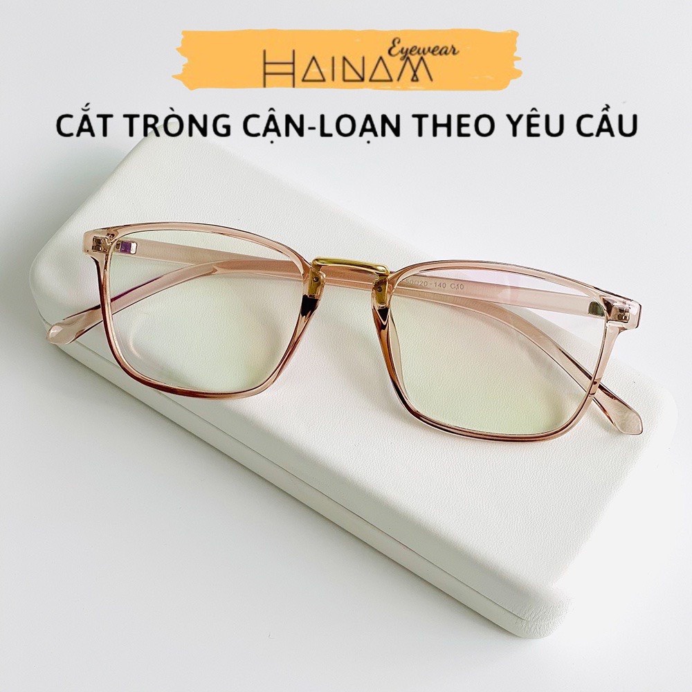 Gọng Kính Cận Dẻo 210 dáng vuông Siêu Bền - Lắp Mắt Cận Theo Yêu Cầu
