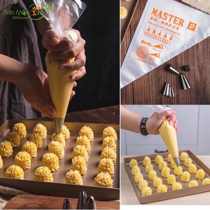 Set 10 túi bắt kem dùng 1 lần, làm bánh, làm xúc xích cho bé