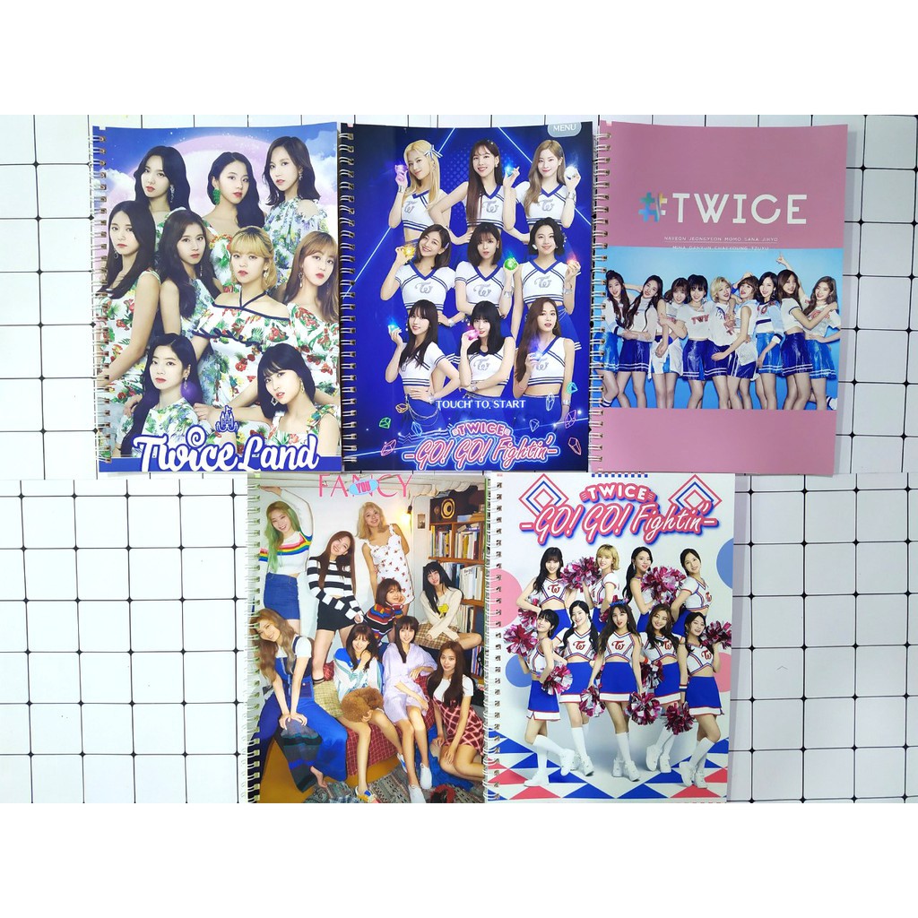 Sổ lò xo nhóm nhạc TWICE SLX20 100 trang 14x20cm A5