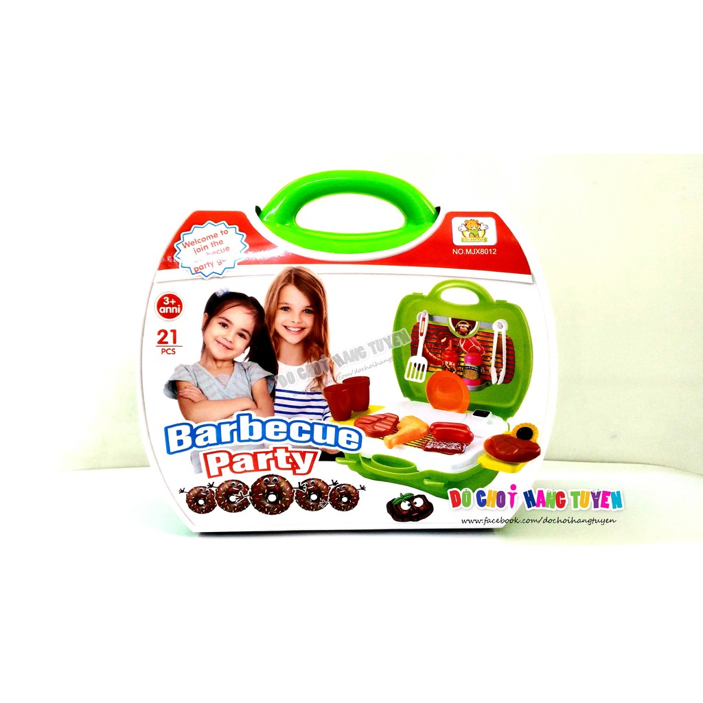 HỘP VALI BẾP LÒ NƯỚNG, THỊT, XÚC XÍCH